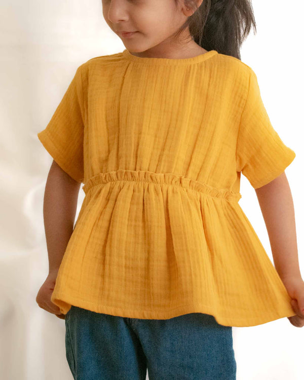 Mango Ruffle Top
