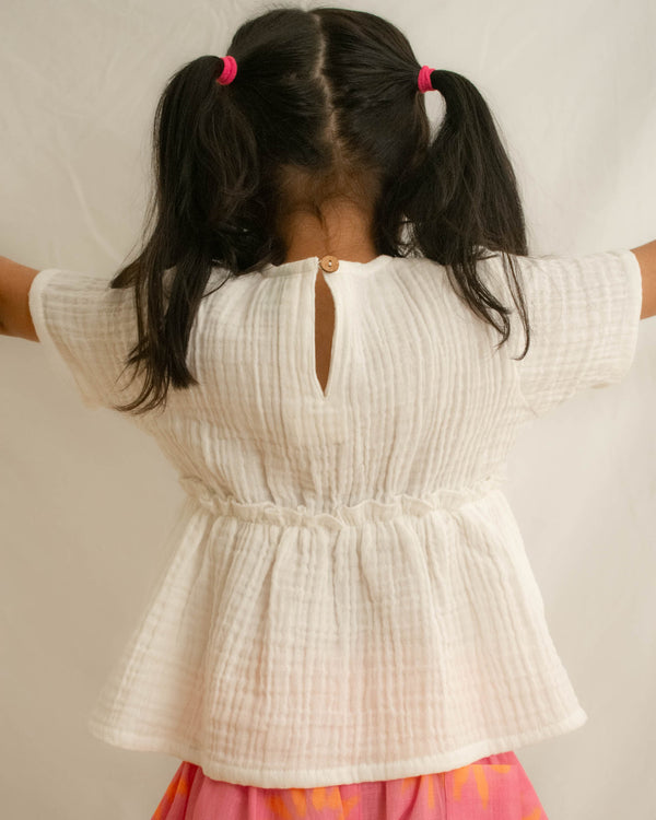 Cloud Ruffle Top Just Little Studio