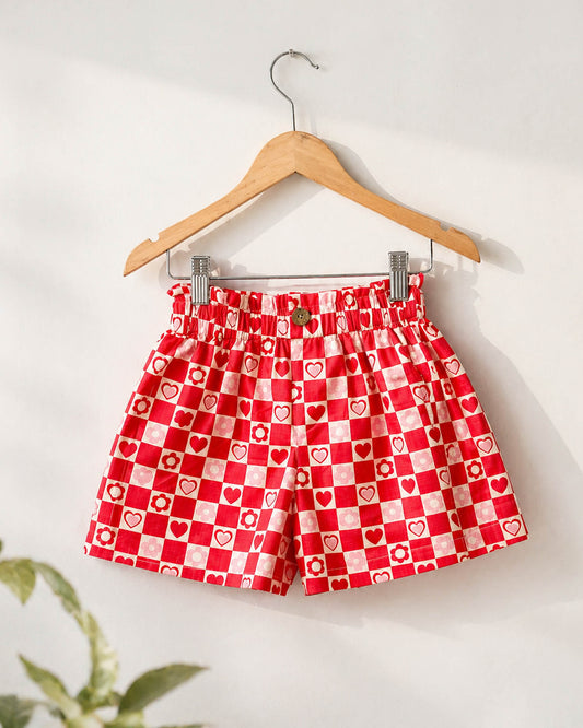 Sweetheart Paper-bag Shorts Just Little Studio