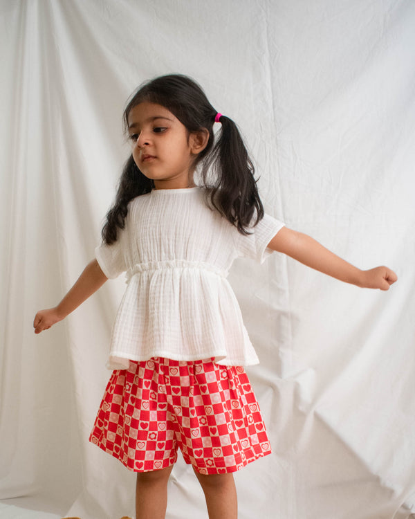 Sweetheart Paper-bag Shorts Just Little Studio