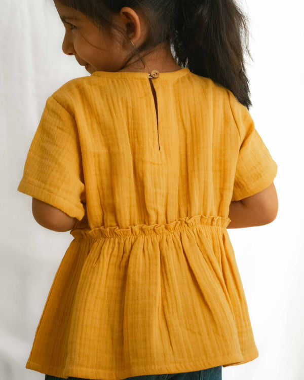 Mango Ruffle Top