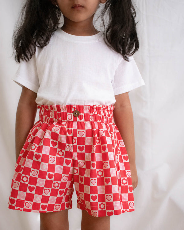 Sweetheart Paper-bag Shorts Just Little Studio