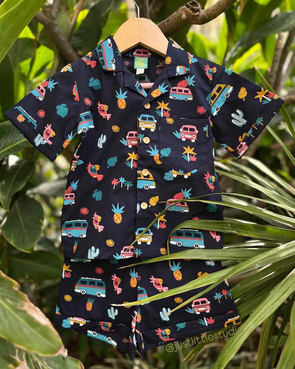 Tropical Printed Boys Co-ord Set Just Little Studio
