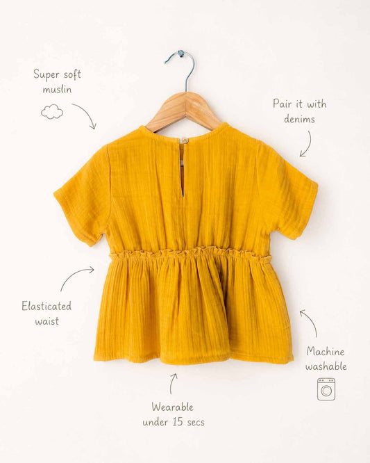 Mango Ruffle Top
