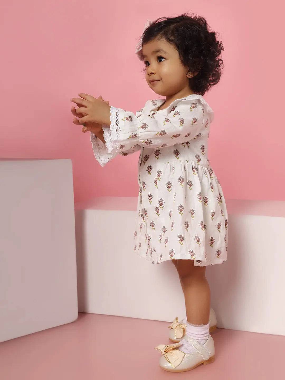 Floral Print Twirl Dress Just Little Studio