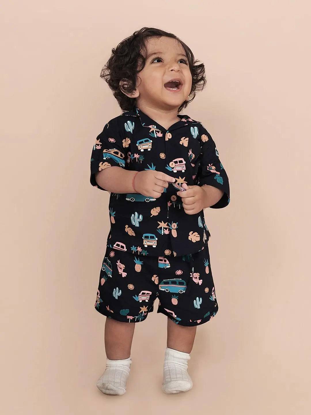 Tropical Printed Boys Co-ord Set Just Little Studio