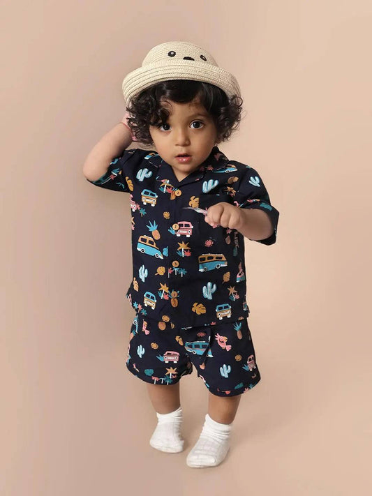 Tropical Printed Boys Co-ord Set Just Little Studio