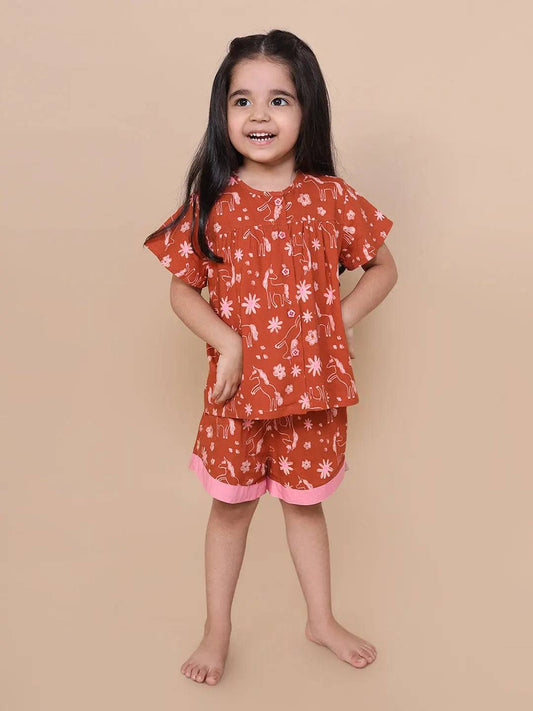 Unicorn Print Lounge/Nightwear Set Just Little Studio