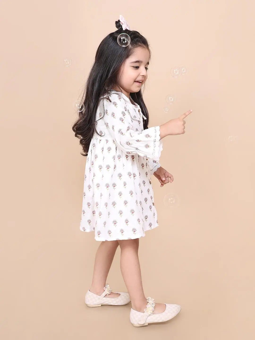 Floral Print Twirl Dress Just Little Studio
