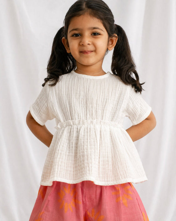 Cloud Ruffle Top Just Little Studio