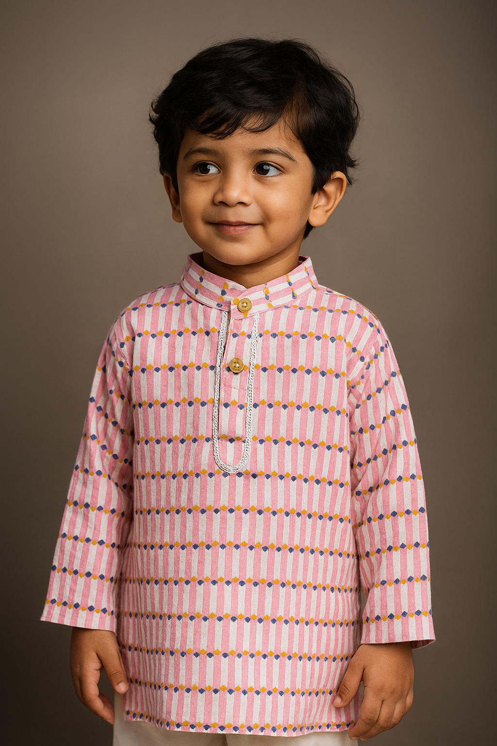 Sakura Block Print Kurta Set - Just Little Studio
